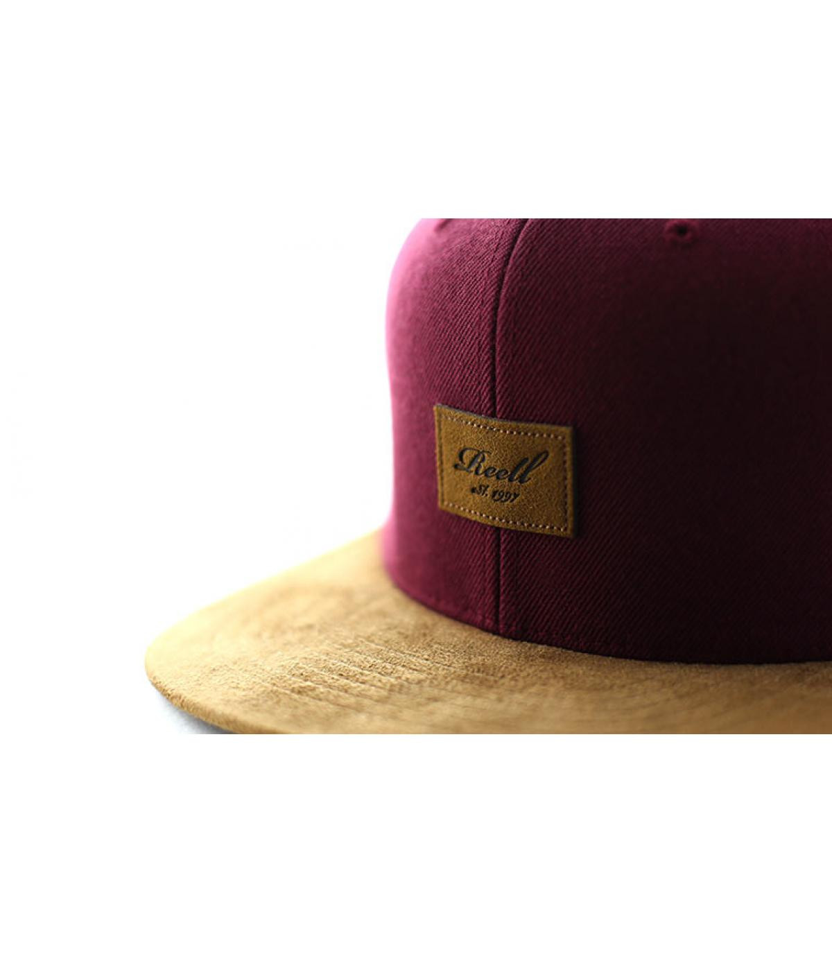 snapback bordeaux suede Reell